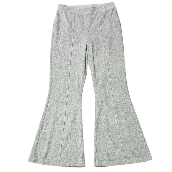 Aerie Groove On Ribbed Velour Flare Pants in Gray - Picture 5 of 12